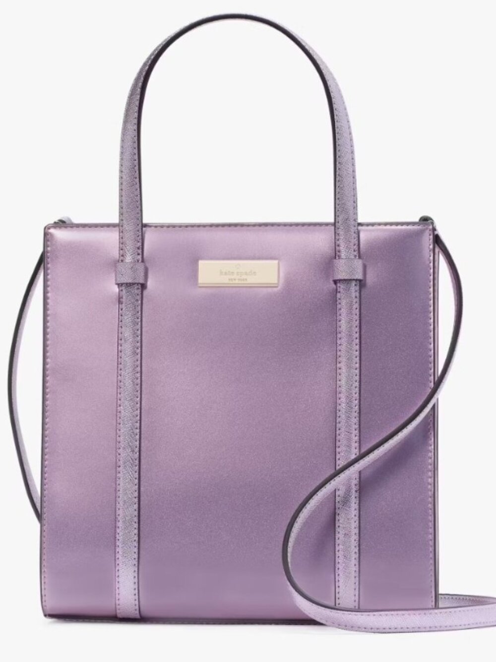 💜 KATE SPADE NEW YORK LILAC PATENT LEATHER TOTE 💜